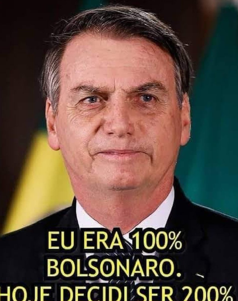 Bom Dia!
Sou mais Bolsonaro que antes!
#BolsonaroAte2026 
#BolsonaroOrgulhoDoBrasil