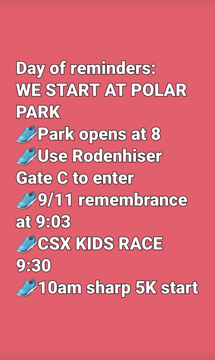 FYI - to all participants in the ⁦<a href="/CanalDiggers5K/">Canal Diggers 5K</a>⁩