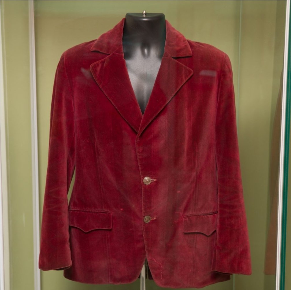 Jimi's red velvet jacket is our #ObjectOfTheWeek. It came from the London designer boutique, Hung on You, owned by Michael Rainey, whose customers included The Beatles, The Kinks, The Who and The Rolling Stones.