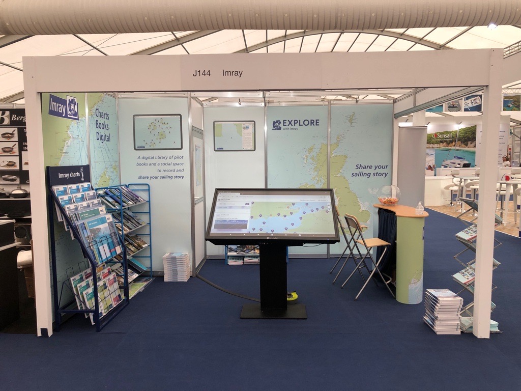 It's a big day.... #ExplorerWithImray being demoed at <a href="/imraynautical/">Imray</a> <a href="/SotonBoatShow/">Southampton International Boat Show</a>
