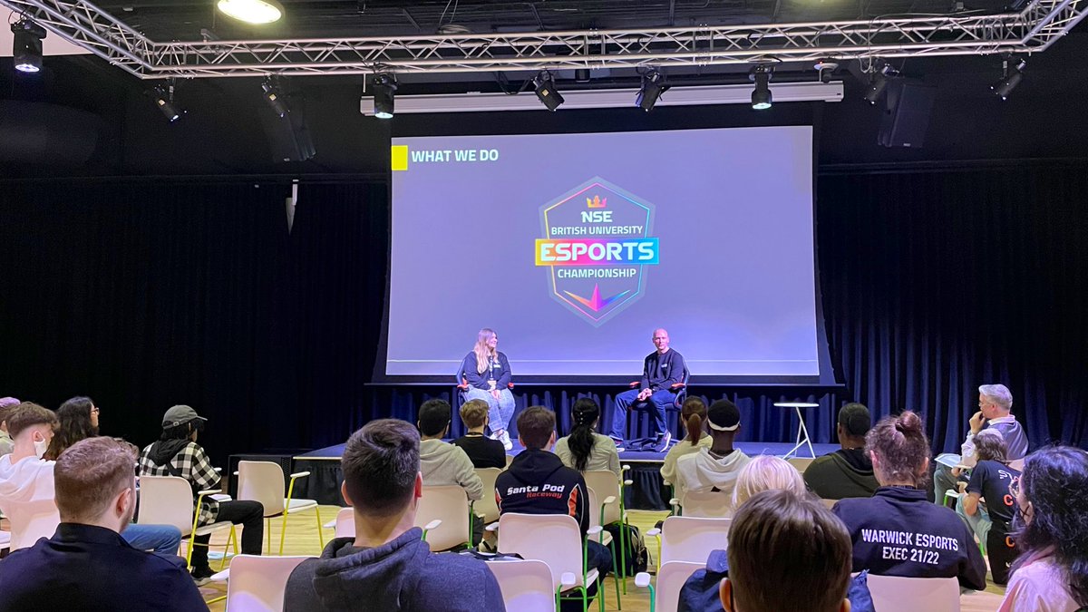 nse_gg's tweet image. We’re at #StackFest! 

🗣 Our MD @Alex_Coulson and @SprinkleOfKat, Warwick Esports Vice President &amp;amp; NSE Summer intern, have taken the stage to talk about how esports enhances the student experience. 

If you’re here today and want to talk to us, send us a message 🤗