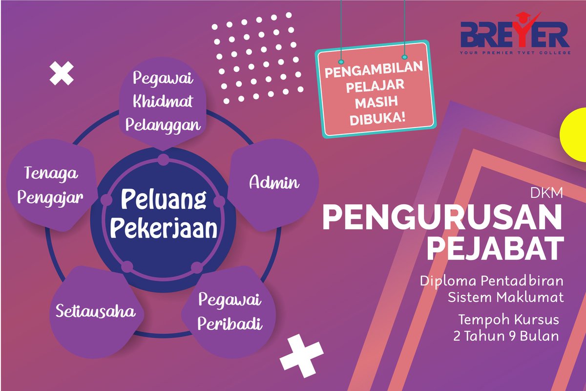 BreyerGombak's tweet image. Ada mana-mana perusahaan, perniagaan mahupun penyelenggaraan tanpa pengurusan? Pasti tiada. Jom bina kebolehan menjadi tunjang industri, pastinya bersama kami! #Administration #Admin #pengurusan #tvet #kemahiran