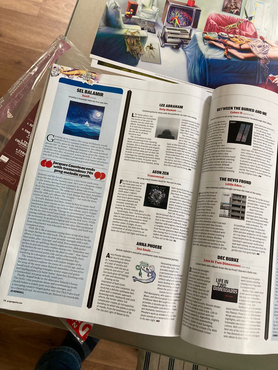 Amplifier (@amplifierband) on Twitter photo Thanks to <a href="/ProgMagazineUK/">ProgMagazineUK</a> for giving me my first feature as a "solo" artist as well as featuring "Seagull" as the lead track on the issue CD and for giving me a very very nice lead review.
Support it too!
Available from today at all good newsagents that still sell stuff. Thanks to <a href="/ProgMagazineUK/">ProgMagazineUK</a> for giving me my first feature as a "solo" artist as well as featuring "Seagull" as the lead track on the issue CD and for giving me a very very nice lead review.
Support it too!
Available from today at all good newsagents that still sell stuff.