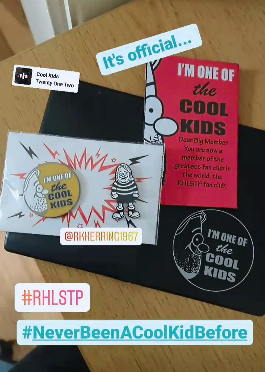 I'm officially one of the cool kids now! Not sure about rule 3 though @Herring1967! Thanks for keeping me sane through lockdowns! 
C FJVT NCLBRNS BTNNCIA RIS ABCDE! #thosewhoknowknow #rhlstp #podcastobsession #richardherring