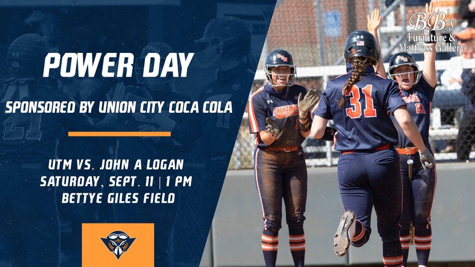 UTM_Softball's tweet photo. Tomorrow is GAME DAY!!

Come join us this family weekend. Free shirts will be given out throughout the game, and we will have some Skyhawk Softball clothing on sale! https://t.co/olxdc19Ubr