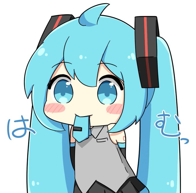 とりあえずネクタイを咥えてみる初音ミク 