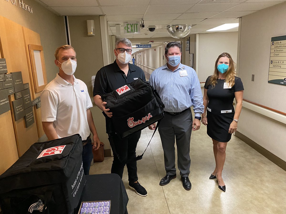 jhrucker's tweet photo. Thanks to the @Health_First foundation for setting up @ChickfilA breakfast for our clinical teams! If you’d like to sponsor a meal for a healthcare associate, check out the link! https://t.co/uThNEx2ElD https://t.co/8PYnY7wXNt