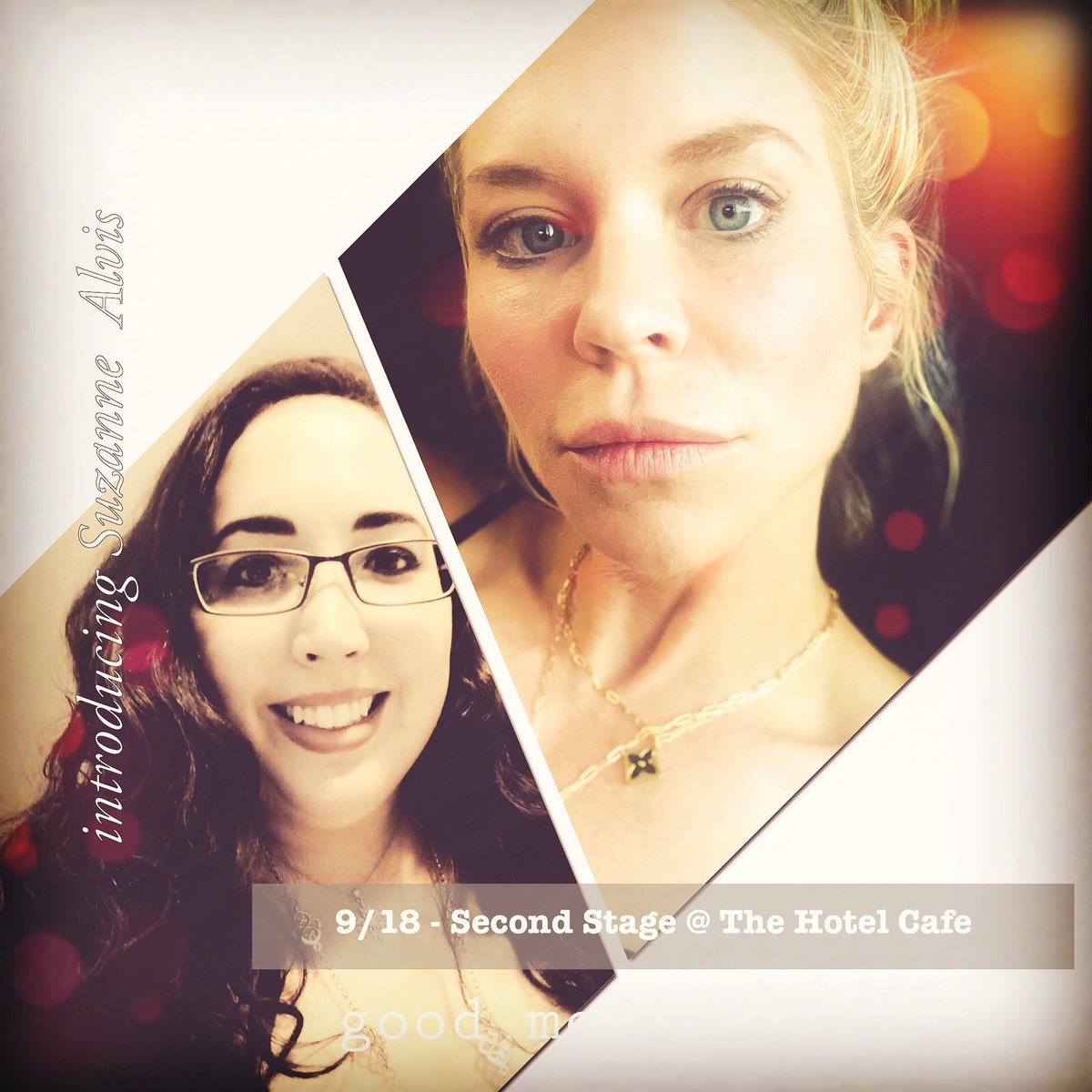 charmarmusic's tweet photo. Iโm announcing another special guest for the Second Stage Show @thehotelcafe on 9/18.
Please say hello to Suzanne Alvis and her stunning voice! You donโt want to miss her live!
๐ซ available now at @thehotelcafe
#bringafriend
#invitetheworld
#livemusic
#newmusic https://t.co/pT9AhOGkVW