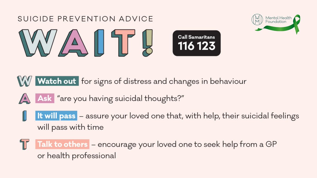 🌍 Today is #WorldSuicidePreventionDay. 🎗️
#Suicide is a global public health issue.
All ages, sexes and regions of the world are affected.
We can all do something to help prevent it. #WSPD <a href="/mentalhealth/">Mental Health Foundation</a>