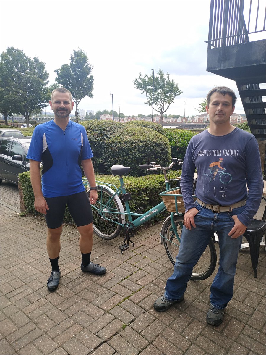 doc_matt_jacko's tweet image. Good to meet up with @JosephMackayCh1 and talk all things #NHS and #Cycling