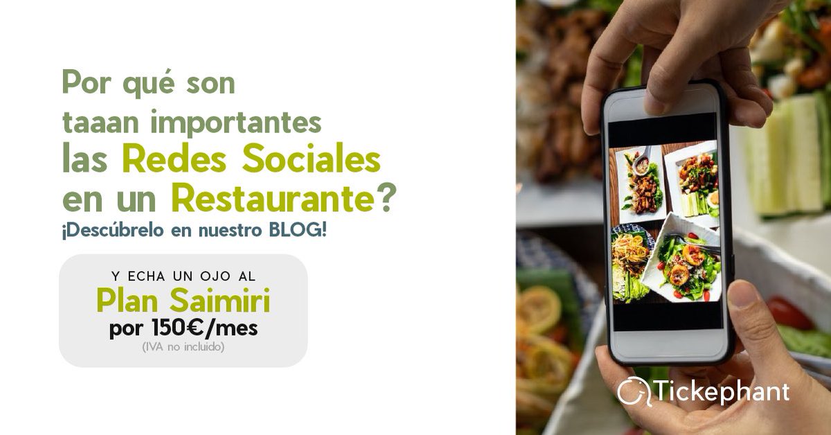 Tickephant's tweet photo. Todo lo que necesitas saber sobre las redes sociales para restaurantes 👩🏻‍🍳👨🏻‍🍳, lo tienes en nuestro blog 🖥. 

Por aquí os dejamos el enlace para que vayais a verlo👉🏻 https://t.co/920Lr5FLul 

#onlinemarketing #redessociales #digital #restaurantes #bares #hosteleria https://t.co/DS9tAKozC6