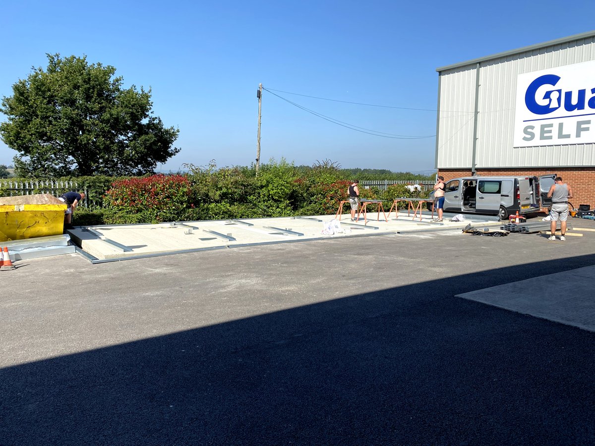 StoreGuardian's tweet image. From a concrete plinth to ready to use lockups in 3 days! The new units are purpose built for car storage, clean and dry, ready for winter. Two have already been rented so call today for more information &amp;amp; pricing before they all go!🏎️

#selfstorage #carstorage #Gloucestershire
