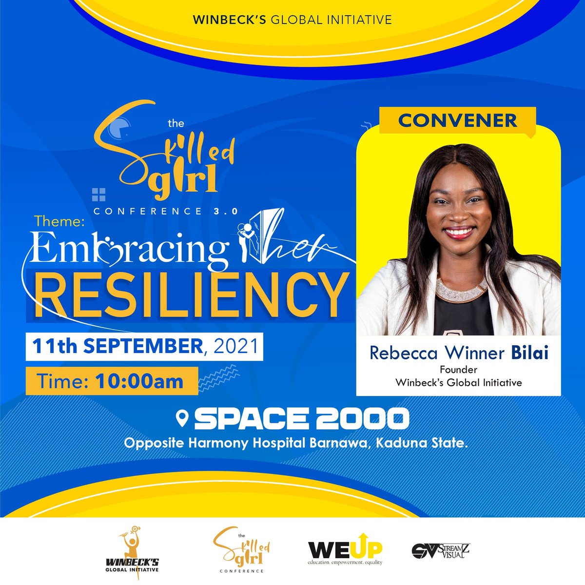 Meet the Convener.

Rebecca Winner Bilai <a href="/winbeckjames/">James Rebecca Winner (AICMC)</a>, she is also the founder <a href="/OfficialWinbeck/">Winbeck's Global Initiative</a> 

Brought to you by <a href="/OfficialWinbeck/">Winbeck's Global Initiative</a> hosted by <a href="/winbeckjames/">James Rebecca Winner (AICMC)</a> #SkilledGirl
#SGC3
#WeUp