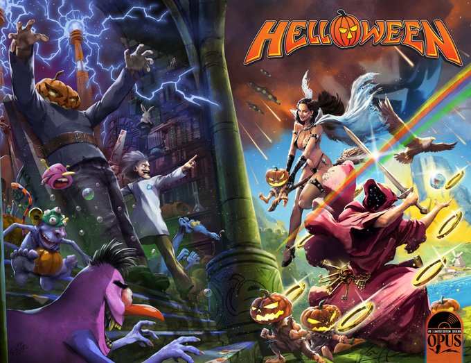 ハロウィン アルバムカヴァーのキャラクターたちをフィーチャーしたコミック アクション フィギュア発売 Amass