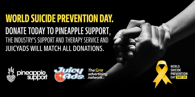 In honor of World Suicide Prevention Day, we'd like to help raise funds for @PineappleYSW the industry's<a href="/tag/keepitjuicy"class="tags"><span>#keepitjuicy</span></a>