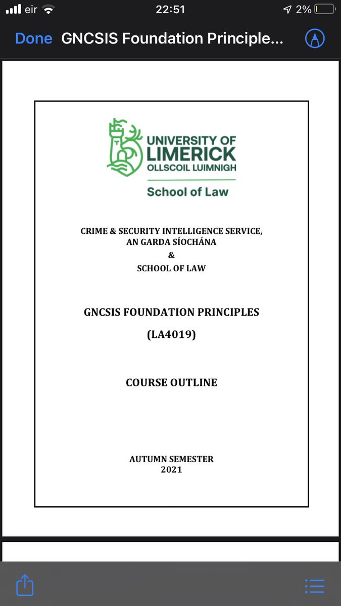 A busy week for <a href="/ULSchoolofLaw/">UL School of Law</a>  with the launch of new online co-curricular GNCSIS programme with <a href="/GardaTraffic/">An Garda Síochána</a> &amp; launch of the 2nd delivery of ‘Policing &amp; Human Rights Law’ to 510 personnel in <a href="/GardaTraffic/">An Garda Síochána</a>. Delighted to be appointed course director for these innovative courses!