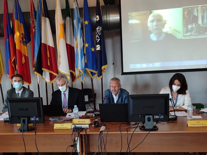 eplo_news's tweet photo. The 2021 Annual Reunion of the European Group of Public Law the scientific council of the EPLO has just begun @eplo_news Legrena; all measures applied. First day,first panel hybrid format. Title: The State Protector/Guarantor of last resort. #egpl #conference #legal #academia https://t.co/ZcS2w0K9E4