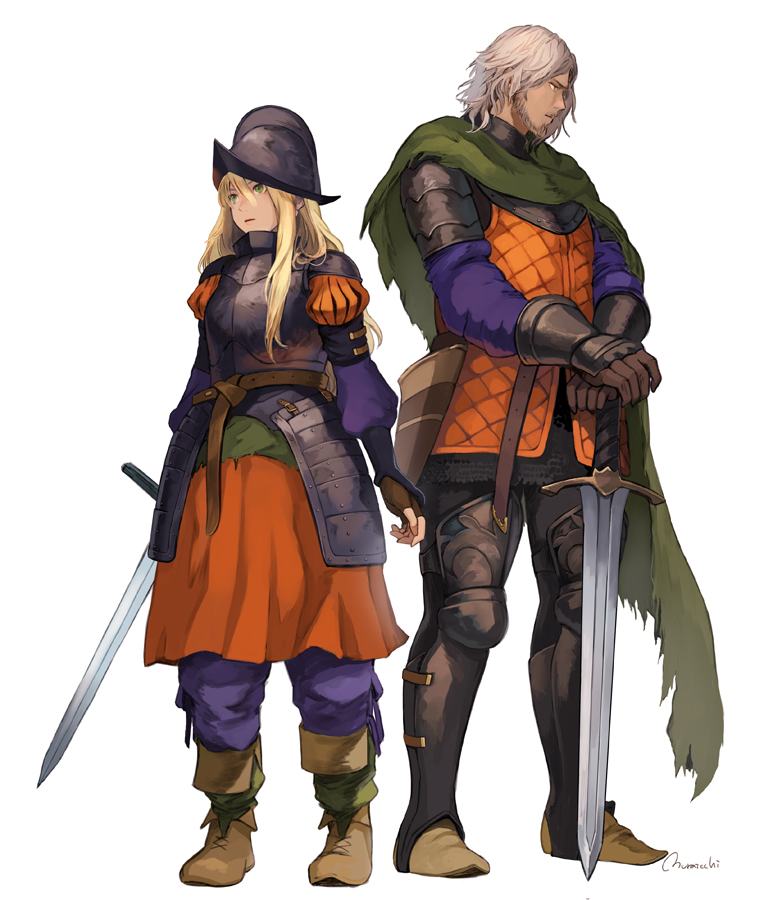 「ハロウィンカラー警備兵 創作 」村壱 雀のイラスト