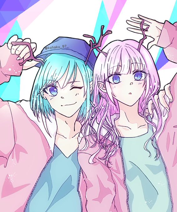 男女双子のtwitterイラスト検索結果 古い順