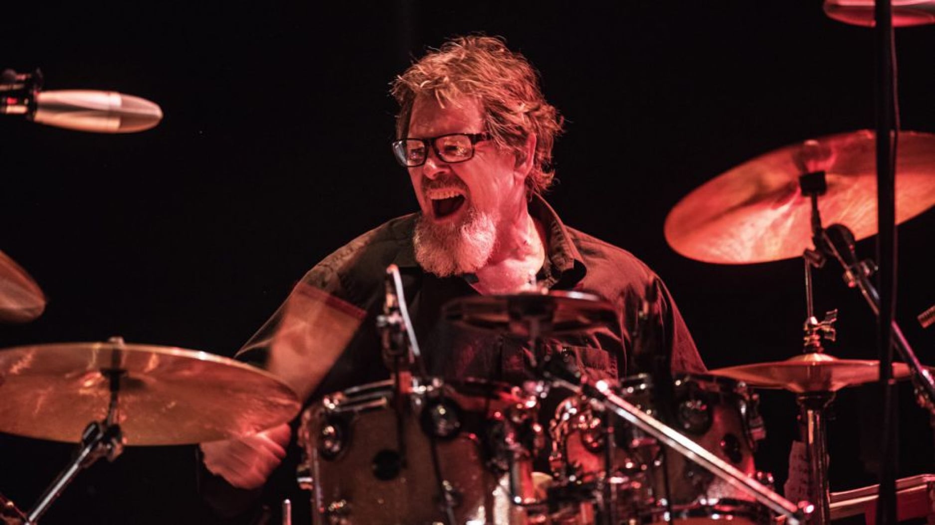 Happy birthday to King Crimson\s Pat Mastelotto who celebrates his 66th birthday today. . . 