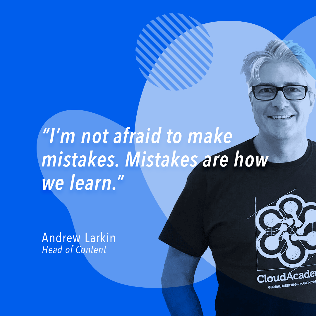 QANorthAmerica's tweet photo. When Andrew Larkin talks we for sure listen. Are you making enough mistakes?

#ExpertQuote #Cloud #CloudTraining #TechSkills https://t.co/u0Gm9KO5PV