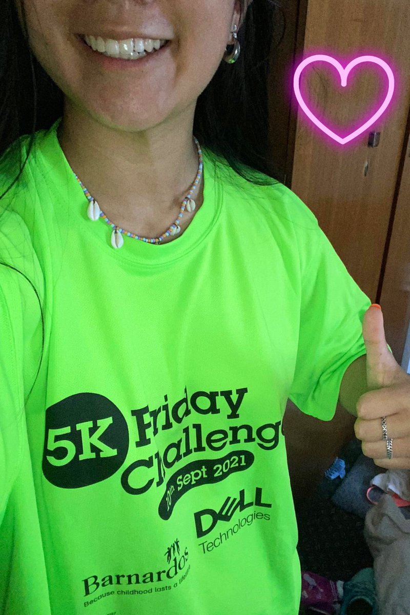 Daughter“borrowed”my <a href="/Barnardos_IRL/">Barnardos Ireland</a> tshirt because she liked it 😊 She didn’t realise she had to do the 5K challenge today-her reaction 😳my reaction ☺ Let's make every step count! Donate what you can today at: bit.ly/3zUbZoF [bit.ly] #SupportBarnardos