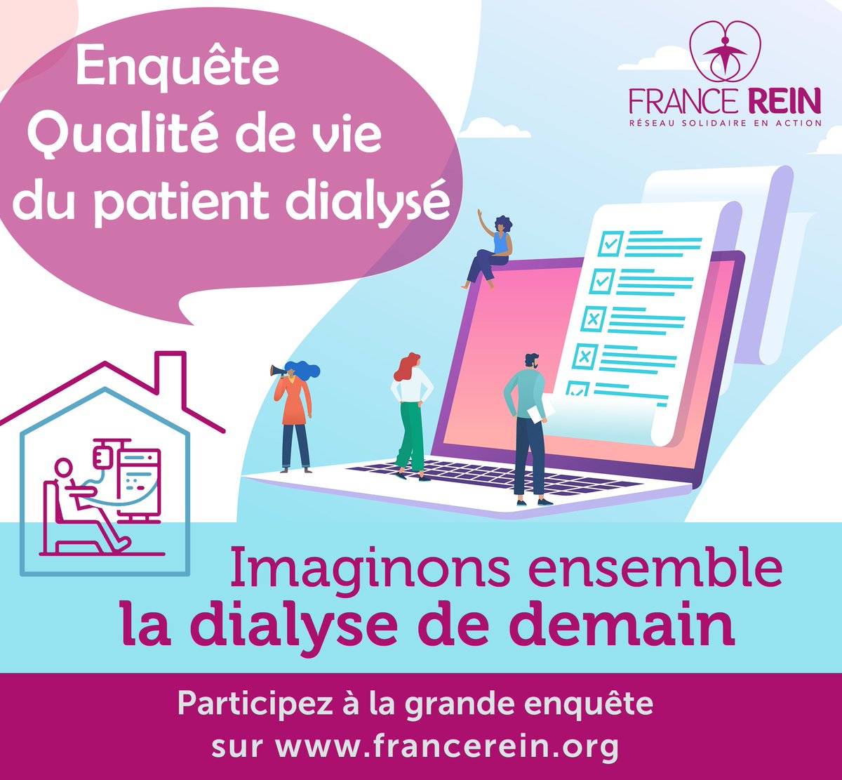 Répondez, relayez, on a besoin de vous pour savoir et améliorer les choses. #dialyse #greffe #patient et merci @sfndt <a href="/afidtn/">AFIDTN</a> pour leur aide. francerein.org/actualites/23-…
