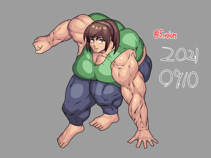 ボディビル模写。 