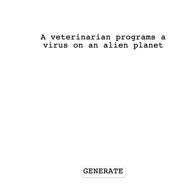 RandomLoglines's tweet photo. A veterinarian programs a virus on an alien planet #random #hollywood #loglines #screenwriting #inspiration #oneliner #twoliner #monkey #typewriter @officialZolli https://t.co/1fCTYvrras
