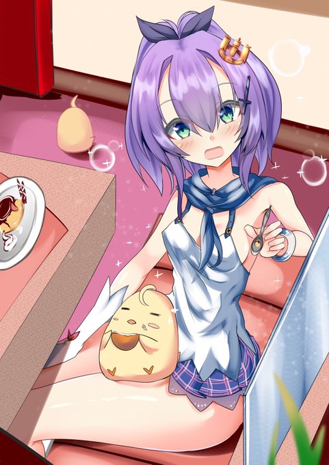 落書きおじゃべ
プリンをアーンってしてもらう絵 