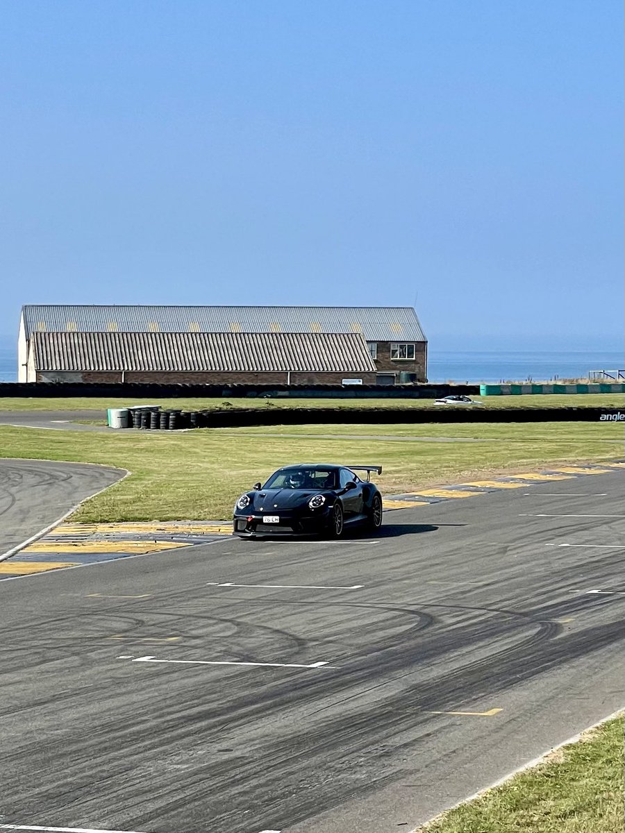 Looking good on Tuesday <a href="/chrishoy/">Sir Chris Hoy</a>, I think you came past me several times! Must have been down to the Weissach pack 😬 thanks for taking my mate out on circuit too. #anglesey #gt3rs