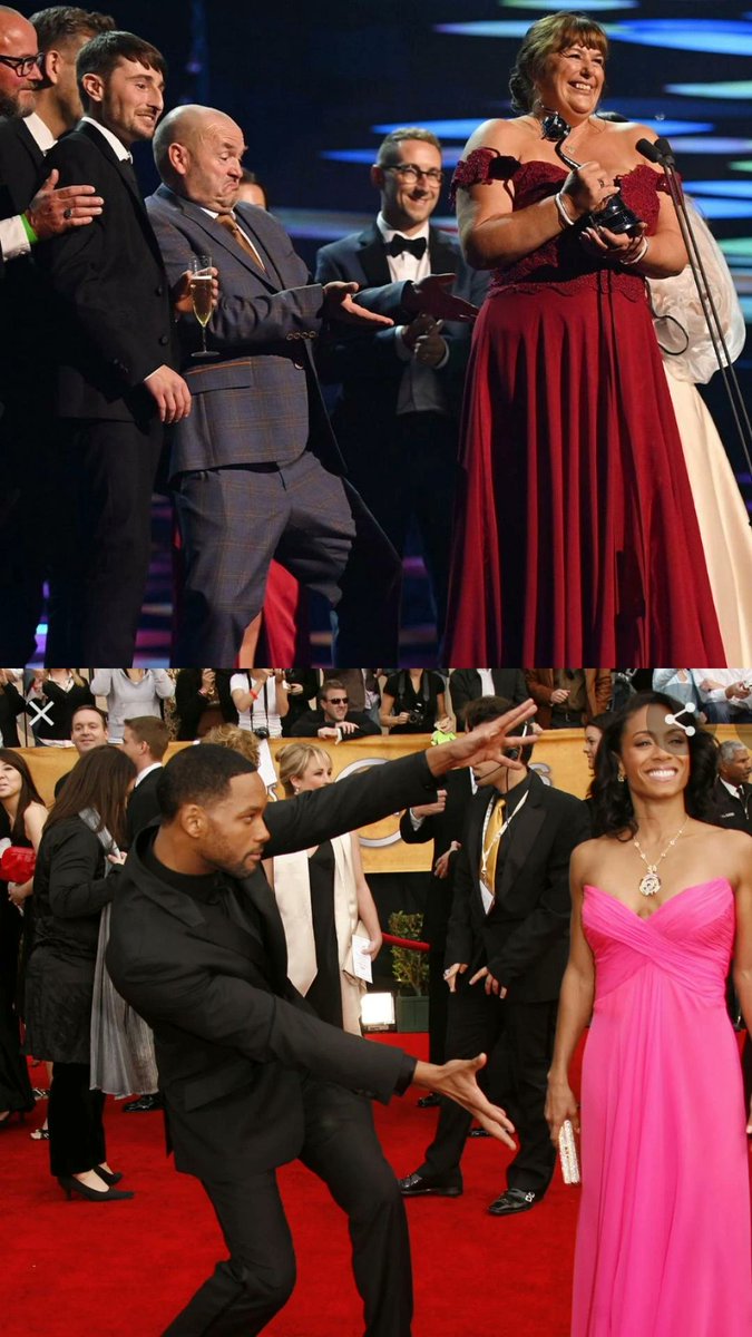 When your mum and dad are giving out Will and Jada vibes at the NTAs 🤣👏🏻👌🏼 well done to all those involved in <a href="/C4Gogglebox/">C4 Gogglebox</a> 🍾🥂 <a href="/TheMalonesGB/">Gogglebox Malones</a> ❤️