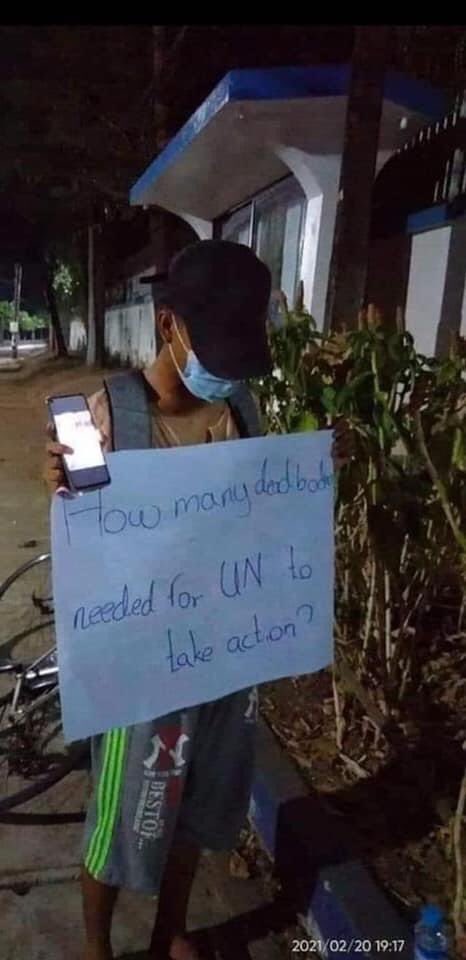 We had asked the UN a few months ago, “How many dead bodies are needed for the UN to take action?” but no answer. That's the reason why the people of Myanmar chooses to fight against the terrorist Junta...