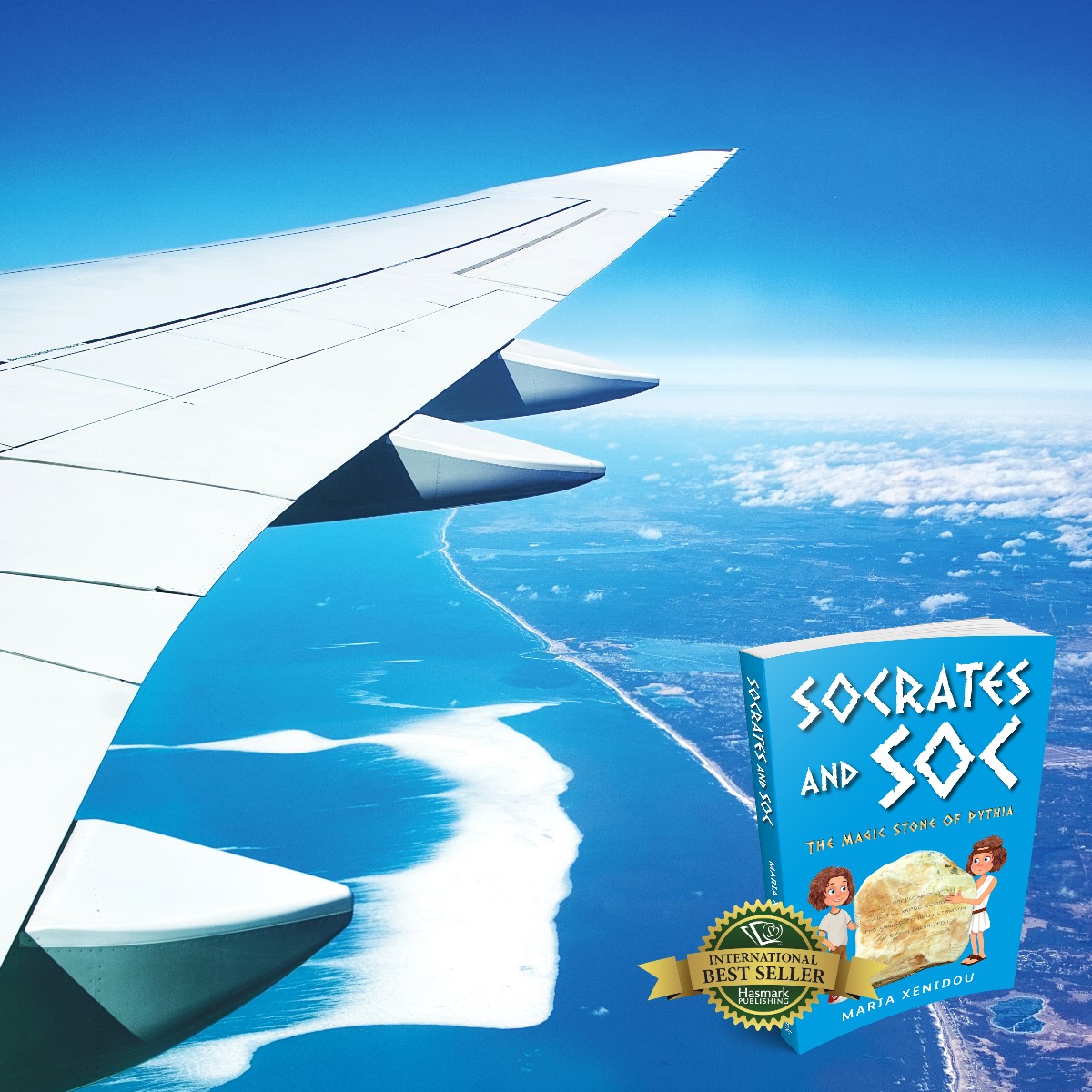 xmasfilms's tweet photo. ✨✨ Socrates's first visit to Cyprus by airplane was a terrifying experience... "Socrates, don't be scared. It won't be like Ikaros's wings!" Maria tries to regain some level of calm.😄 
@HasmarkServices 
You can order your copy here https://t.co/mx9HHzloF7
#book #ikaros #Cyprus https://t.co/3JylLgKf5Z
