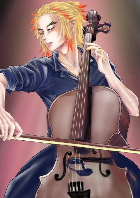 のじさんがTwitterに投稿した煉獄杏寿郎(鬼滅の刃)のイラスト。