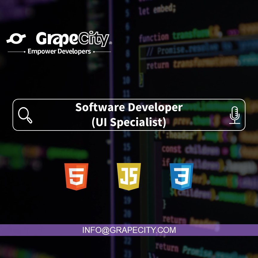 grapecity_al's tweet image. Join our team as a SOFTWARE DEVELOPER (UI Specialist)!
Contact us at info@grapecity.com
#grapecityal #grapecitylife #valuesthatprevail #hiring #softwaredeveloper #recruiting #nowhiring #recruitment #developer #uidesign