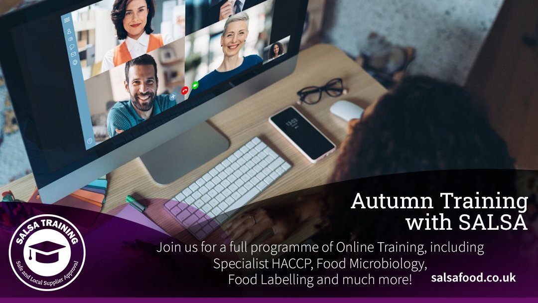 Are you looking to upskill your workforce? We have an exciting line up of online training courses this autumn, tailored for small food businesses. All are tutor-led with small group sizes and are highly interactive. Find out more at ow.ly/lXt250G6Rz4 #foodsafetytraining