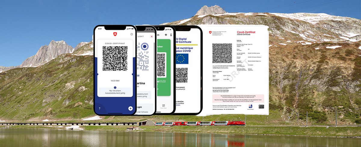 Due to the latest government regulations, a COVID certificate is mandatory to ride with the Glacier Express as of September 13th 2021
more information: bit.ly/3E8FsxM  #update#cleanandsafe