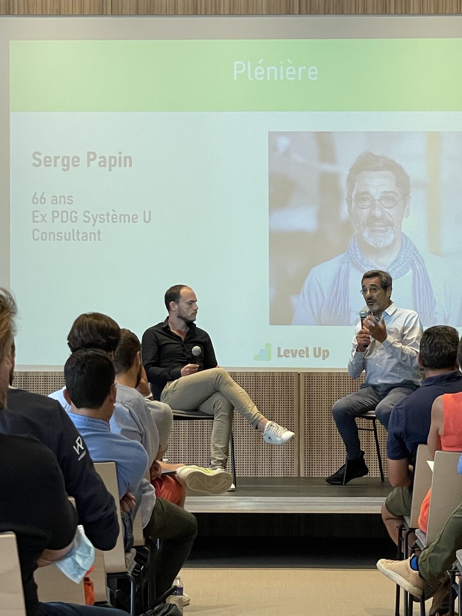 Conférence de ⁦<a href="/SergePapin/">Serge Papin</a>⁩ ce matin au ⁦<a href="/CJD_NANTES/">CJD NANTES</a>⁩ « une entreprise doit avoir un environnement économique et doit contribuer au bien commun ».
C’est également notre vision chez ⁦<a href="/nobilito/">Nobilito</a>⁩ avec, entre autre, les ⁦<a href="/BureauxDuCoeur/">Bureaux du Cœur</a>⁩.