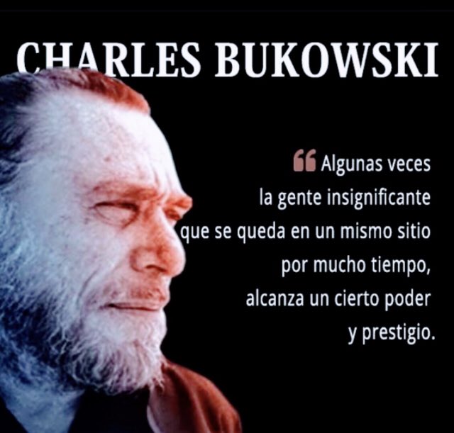 albarribasjose's tweet photo. Que razón tenia….#Bukowski
Cuanto famoso, viviendo del
cuento en sus chiringuitos 
y ala vez tan inútiles 
e insignificantes! https://t.co/PAL9FRxtgw