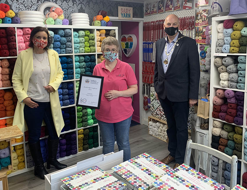 LisburnChamber's tweet photo. Out and about yesterday welcoming some of our new members to @LisburnChamber #TheWoolNook #SeymourDuganFurniture & #AdoraTile
Supporting Local #LisburnFirst @SportyNeesy https://t.co/FWG0P2tR6V