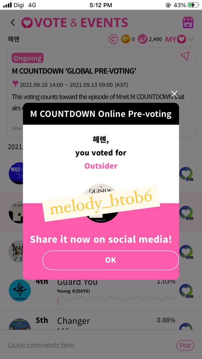 melody_btob6's tweet photo. @BTOBmelodyMY entry 23,24,25:

#OUTSIDER #4UOUTSIDE 
#BTOB_COMEBACK_OUTSIDE 
#BTOB https://t.co/mIK0X8KKZU