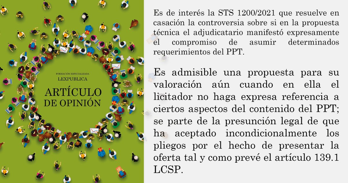 lexpublicasp's tweet photo. ARTÍCULO DE OPINIÓN.
LEXPUBLICA. FORMACIÓN ESPECIALIZADA.
https://t.co/QKDLtEcOgc https://t.co/0684NBA1ZZ