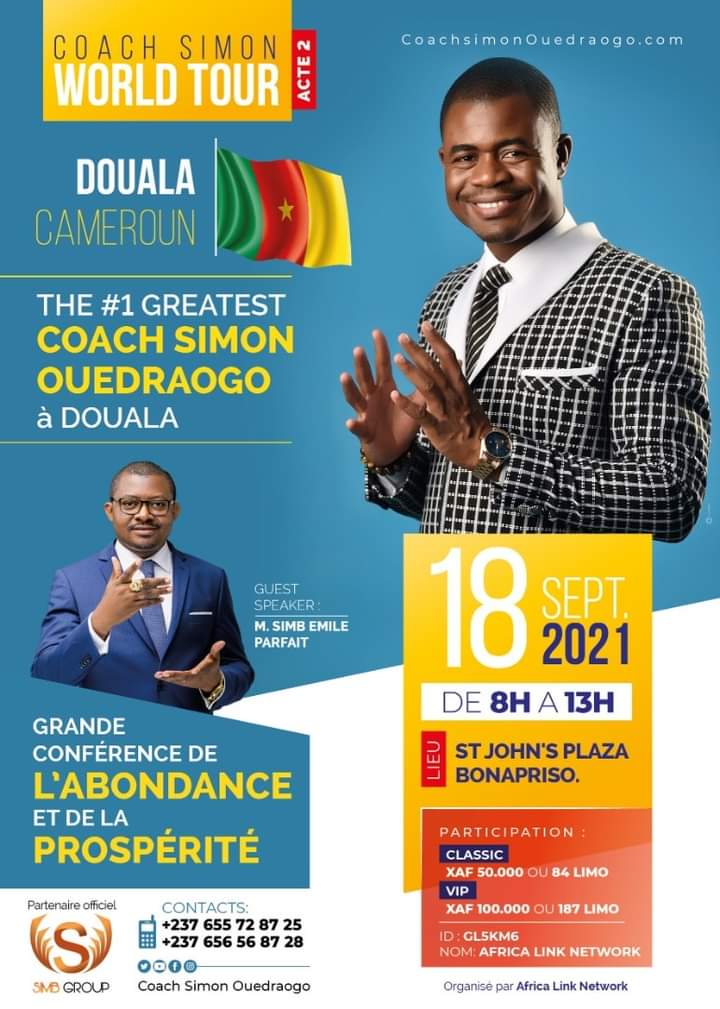 SergeBonny4's tweet image. The Place To Be, Simon Ouedraogo World Tour Act2 Au saint John's Plaza ce 18 septembre 2021 de 8h à 13h ''Conference de l'abondance et de la prospérité''.
#CoachSimonWorldTour #1Greatest