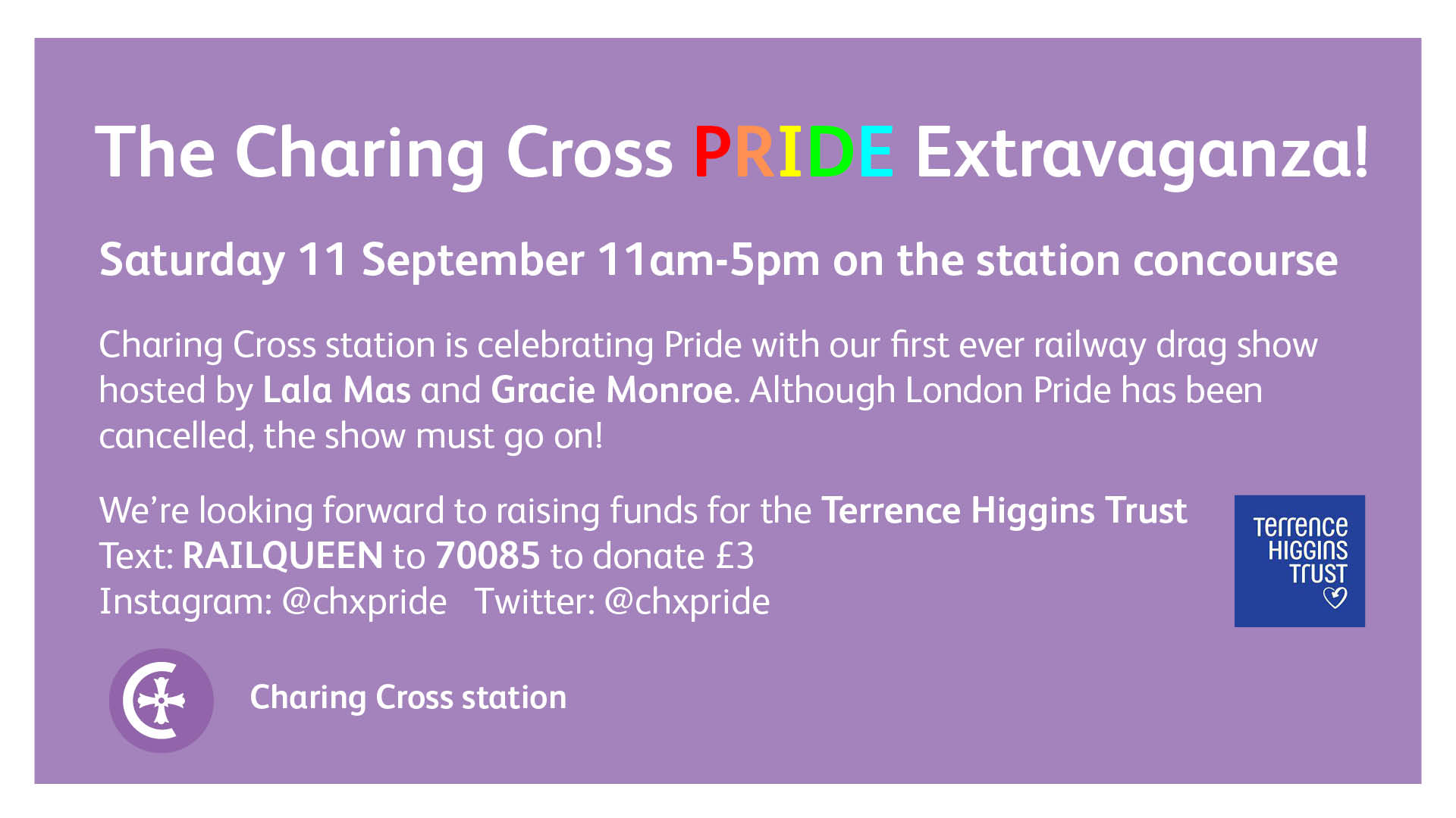 london charing cross events chx events twitter