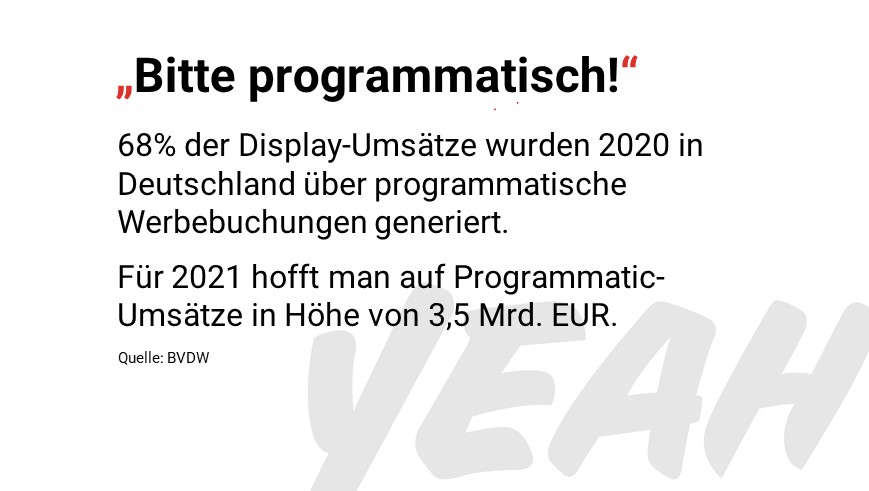 #ProgrammatischeWerbung ist in Deutschland nach wie vor stark gefragt. 
🖤#Werbung am liebsten #programmatic
