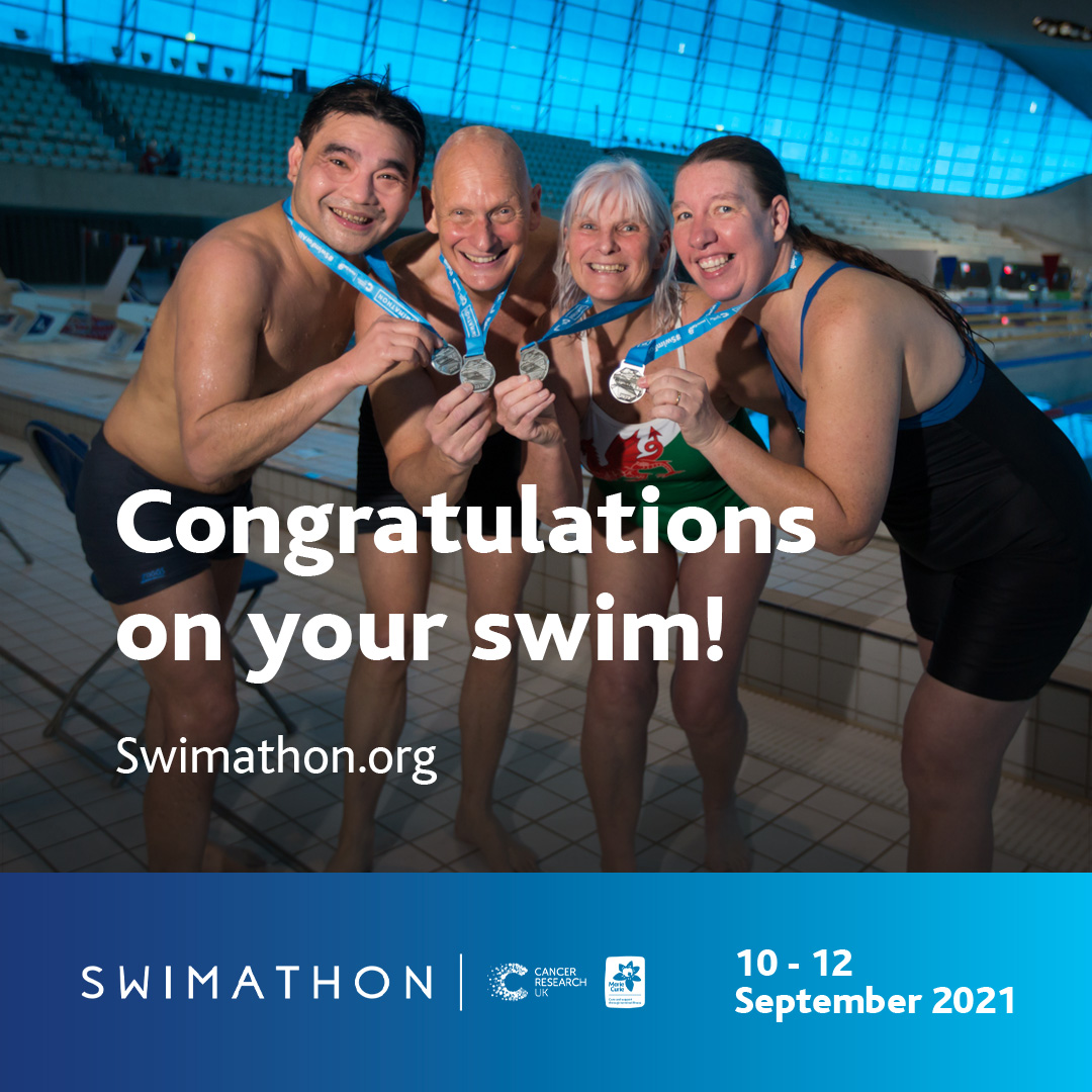 A massive congratulations to everyone who has completed their swim - what an incredible achievement!🏅 Don’t forget, you can continue to fundraise even after you’ve finished your challenge, keep those donations flooding in. All the money raised goes towards life-saving research.