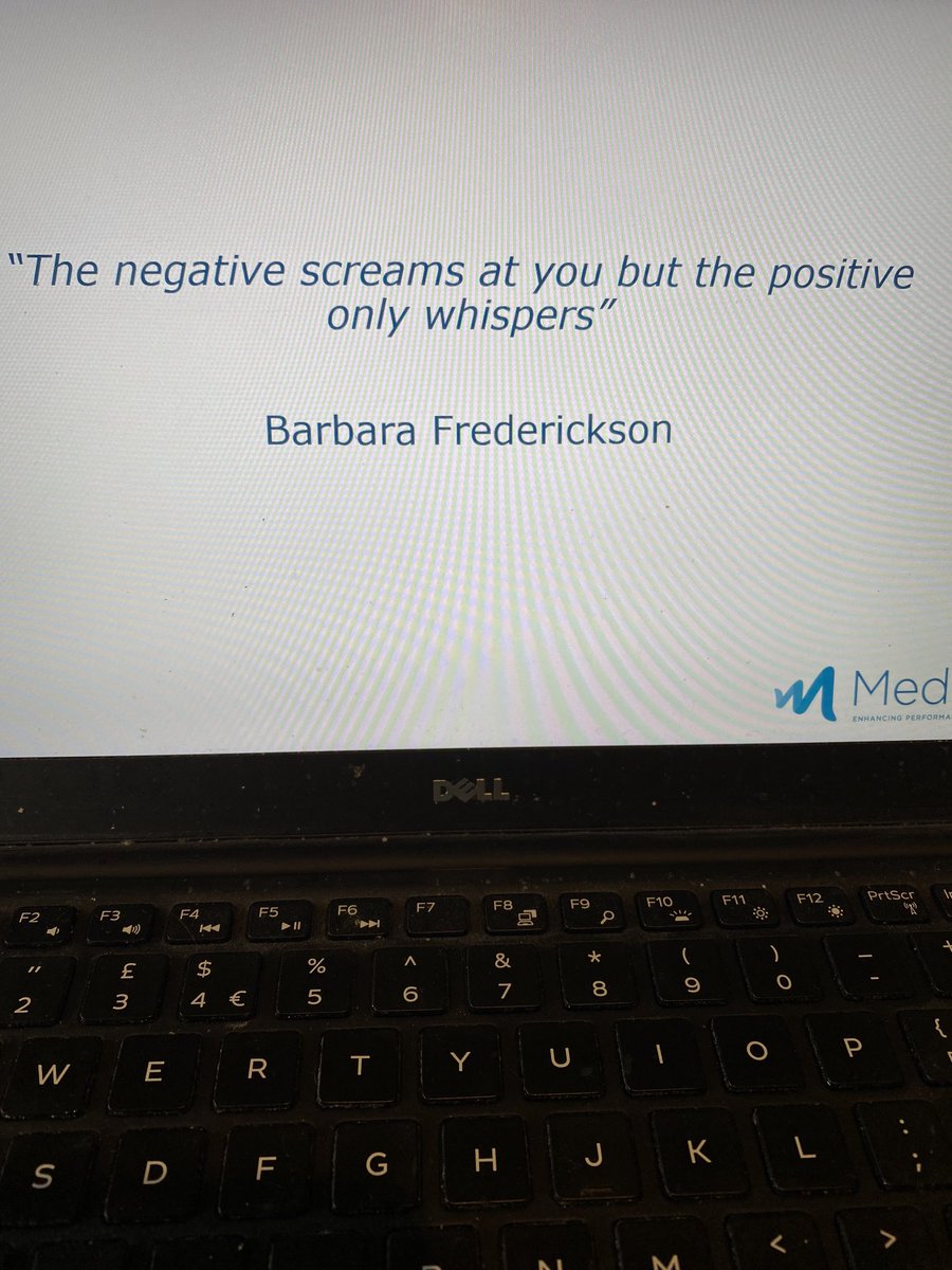 Looking forward to session with ⁦@ndht⁩ Clinical Educators⁩ on  #AppreciativeInquiry - how it benefits safety, education and staff experience. Love this quote from Barbara Frederickson
⁦@hjsquires⁩ ⁦@MedledTeam⁩ ⁦@AppreciatingP⁩ ⁦@ndhtclinicaltr⁩