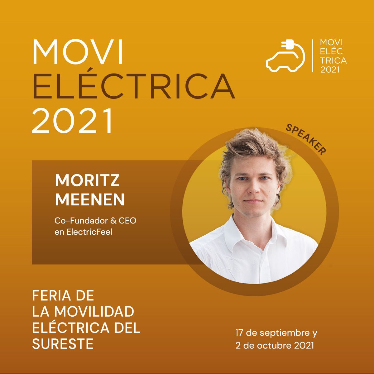 MOVIELĆCTRICA (@movielectrica) on Twitter photo Moritz Meenen, Co-Founder & CEO en <a href="/theelectricfeel/">ElectricFeel</a> nos acompaƱarĆ” en la feria #MovielĆ©ctrica2021.
ElectricFeel es un sistema de micromovilidad compartida.
Descubre mƔs sobre ellos en MovielƩctrica
17 de septiembre, Evento online
2 de octubre, en <a href="/ccncondomina/">Nueva Condomina</a> Moritz Meenen, Co-Founder & CEO en <a href="/theelectricfeel/">ElectricFeel</a> nos acompaƱarƔ en la feria #MovielƩctrica2021.
ElectricFeel es un sistema de micromovilidad compartida.
Descubre mƔs sobre ellos en MovielƩctrica
17 de septiembre, Evento online
2 de octubre, en <a href="/ccncondomina/">Nueva Condomina</a>