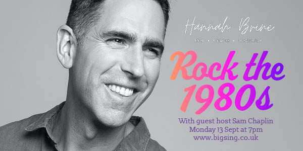 Book now for Hannah’s next monthly Big Sing on Mon 13 Sept at 7pm. Guest host <a href="/SamuelChaplin/">Sam Chaplin</a> will teach you some brilliant 80s power rock songs, guaranteed to get you singing out loud and proud!

Book online hannahbrine.co.uk/product/big-si…

No experience necessary, just enthusiasm! 😊